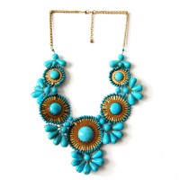 Turquoise Elsa Sunburst Statement Necklace